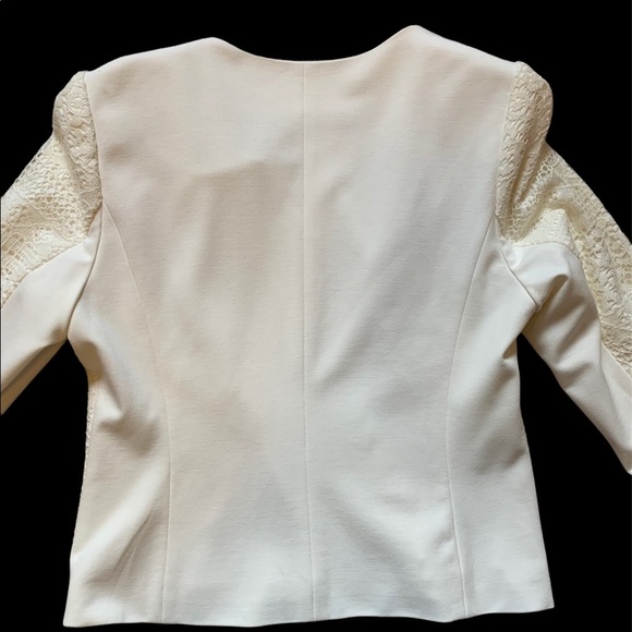 Cleo petites white lace blazer/spring jacket size 10 - Picture 2 of 5
